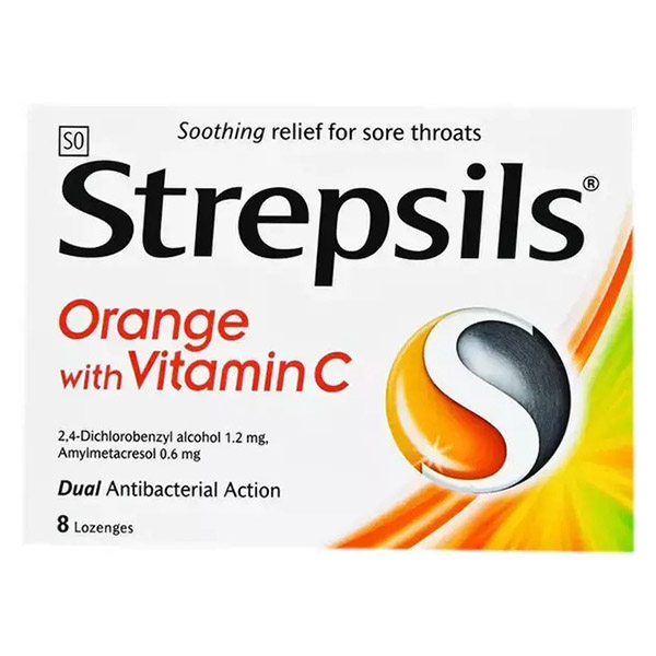 Strepsils Orange Lozenges 8's