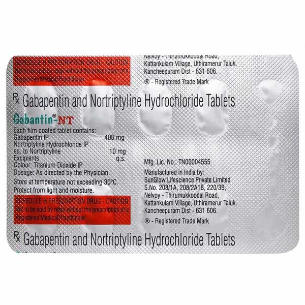 Gabantin NT 100mg/10mg Tablet 10's