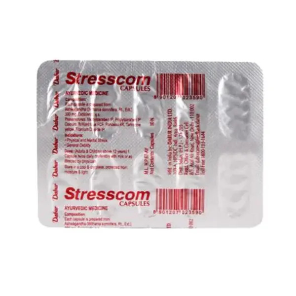 Dabur Stresscom Ashwagandha Capsule 10's