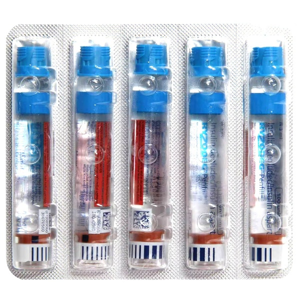 Ryzodeg 100IU/ml Penfill 3ml