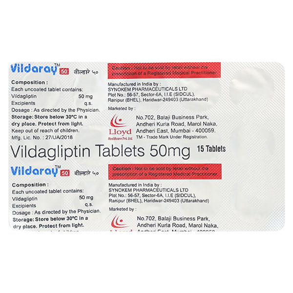 Vildaray 50 Tablet 15's