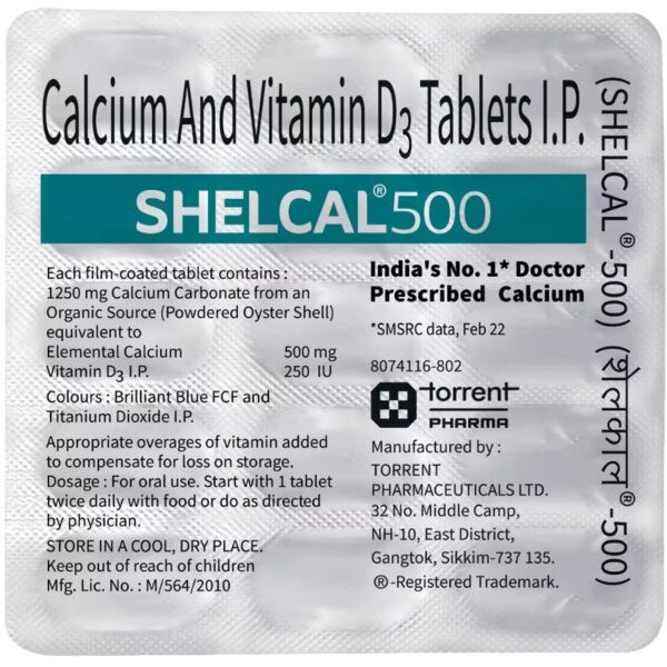 Shelcal 500 Tablet 15's