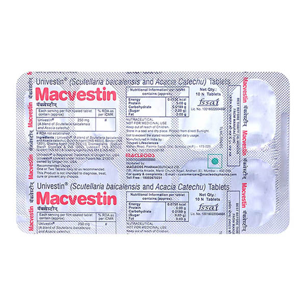 Macvestin 250mg Tablet 10's