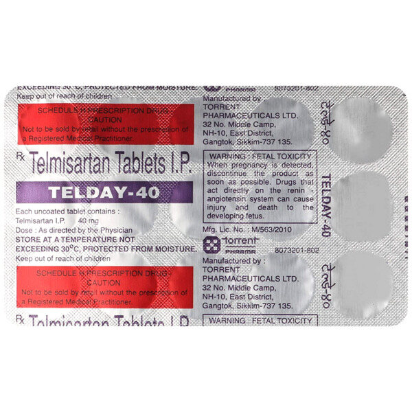 Telday 40 Tablet 15's