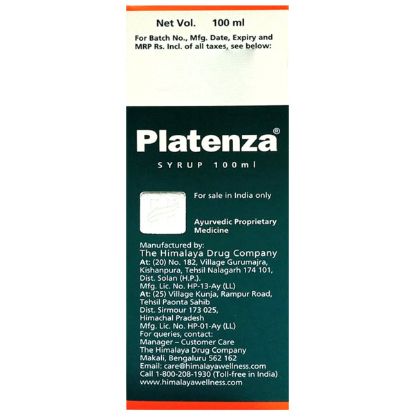 Himalaya Platenza Syrup 100ml