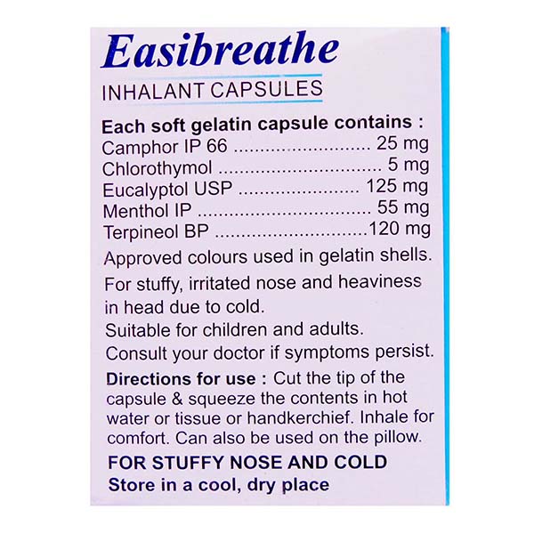 Easi Breathe Inhalant Capsule 10's