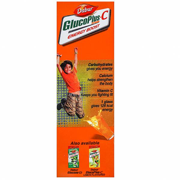 Dabur GlucoPlus-C Orange Flavoured Energy Boost Drink 125g