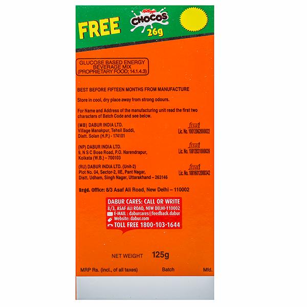 Dabur GlucoPlus-C Orange Flavoured Energy Boost Drink 125g