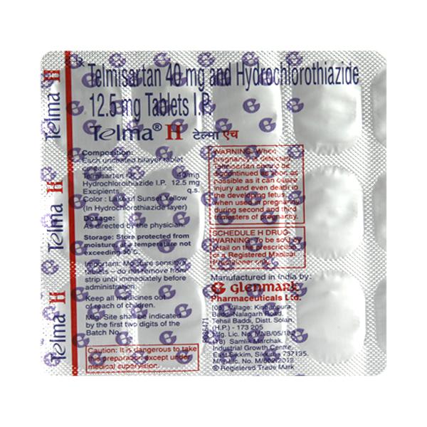 Telma H 40mg Tablet 15's