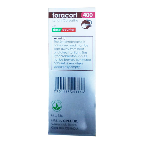 Foracort 400 Synchrobreathe Inhaler 120 MDI