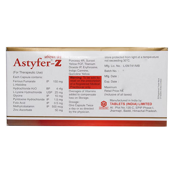 Astyfer Z Capsule 30's