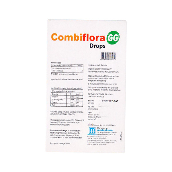 Combiflora GG Orange Flavour Drops 15ml