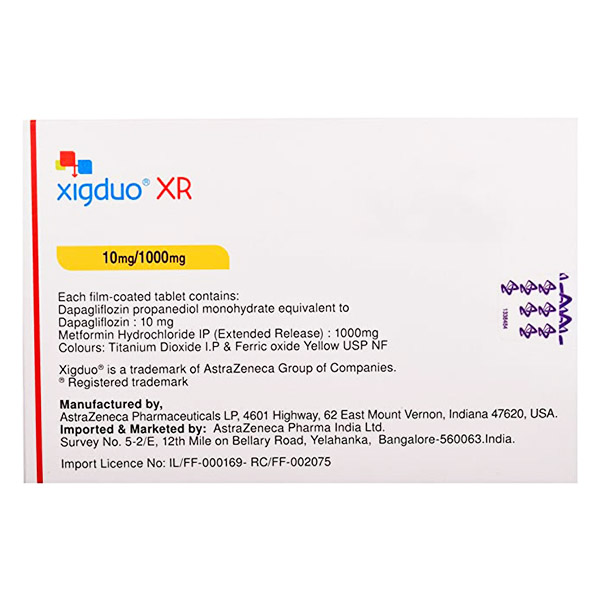 Xigduo XR 10mg/1000mg Tablet 7's