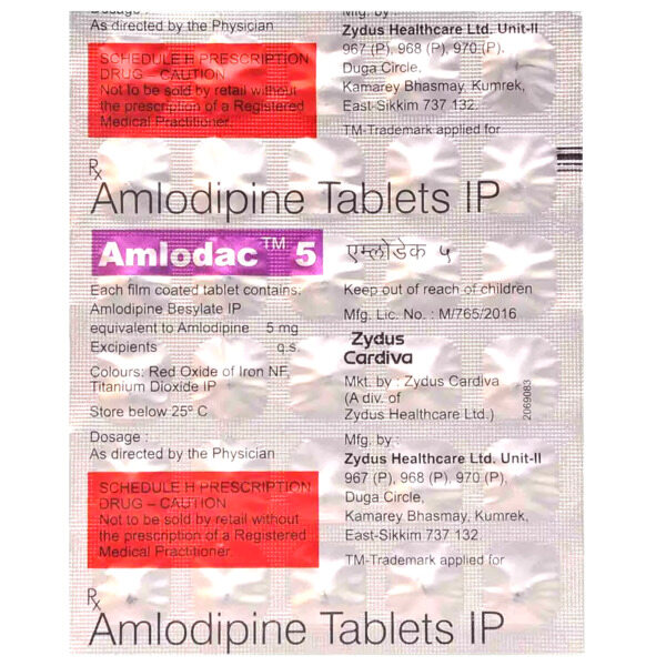 Amlodac 5 Tablet 30's