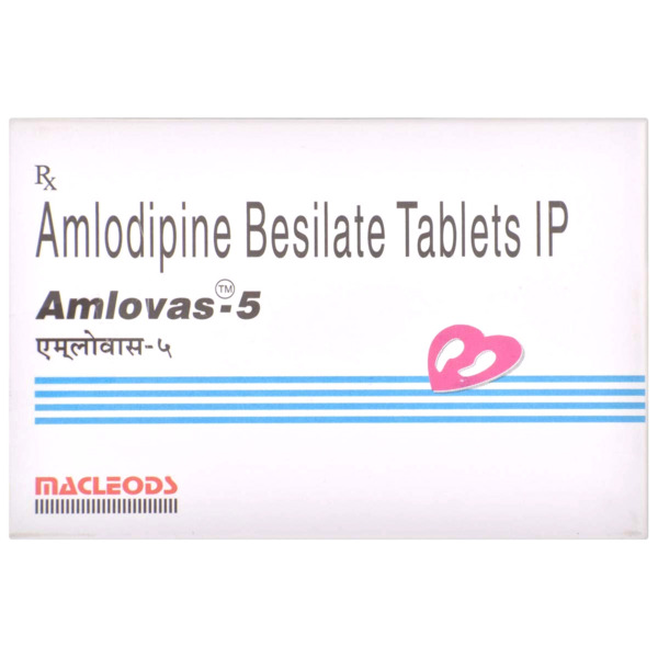 Amlovas 5 Tablet 15's