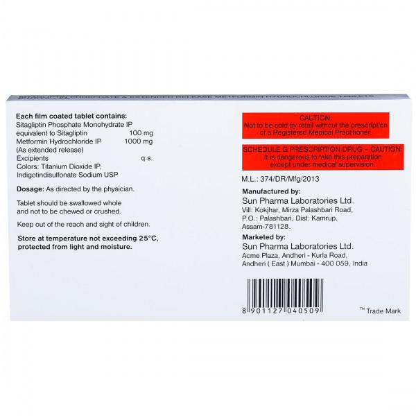 Istamet XR 100/1000mg Tablet 10's