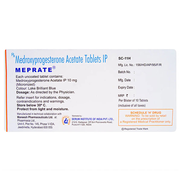 Meprate 5mg Tablet 10's