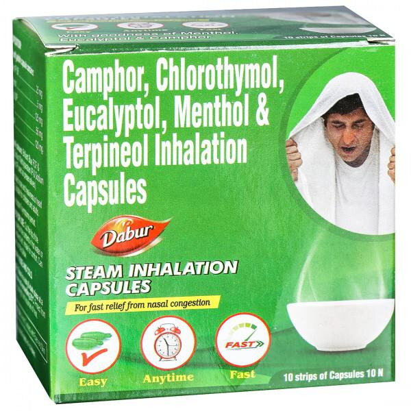 Dabur Steam Inhalation Capsule 10's