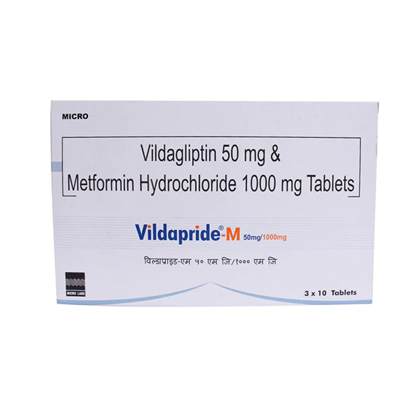 Vildapride-M 50mg/1000mg Tablet 10's