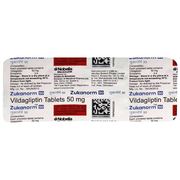 Zukanorm 50 Tablet 10's