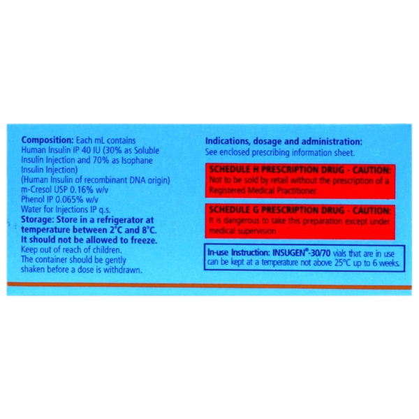 Insugen 30/70 40IU/ml Solution for Injection 10ml