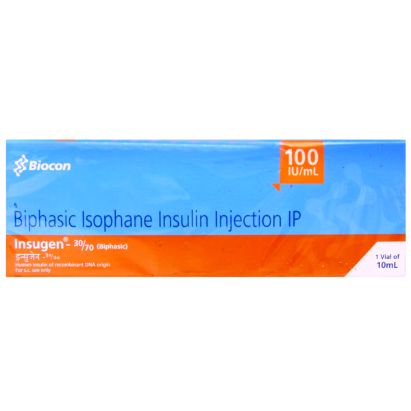 Insugen 30/70 100IU/ml Injection 10ml