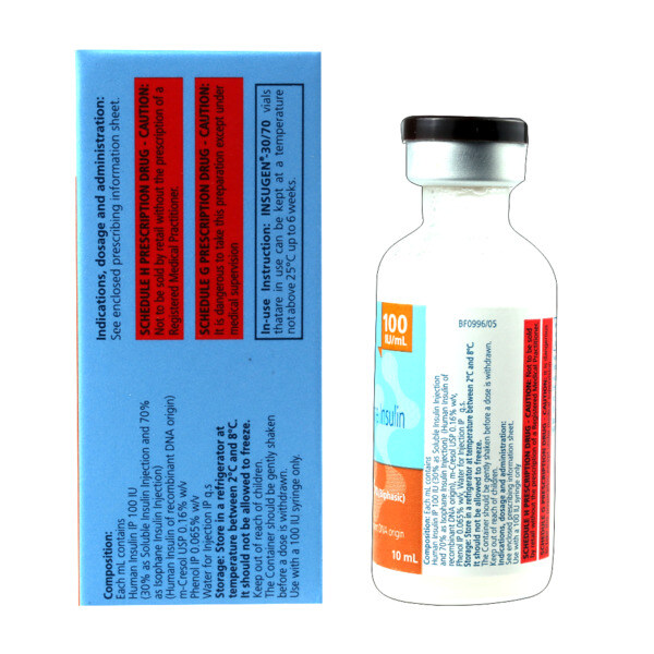 Insugen 30/70 100IU/ml Injection 10ml