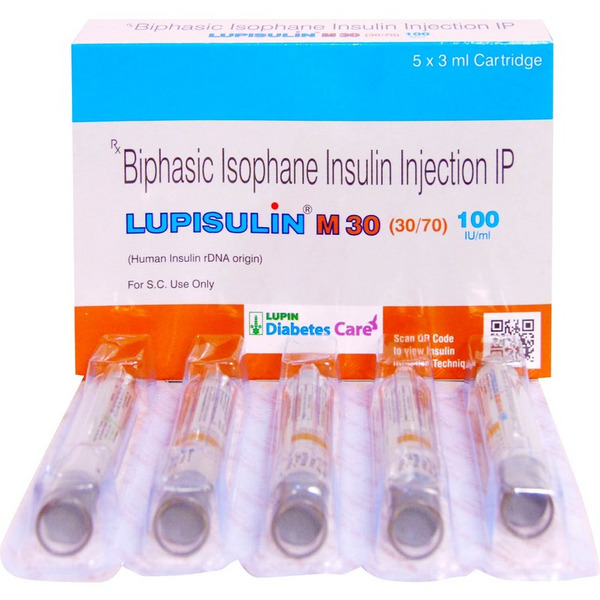 Lupisulin M 30 100IU/ml Injection Cartridge 3ml