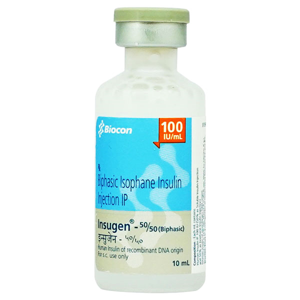 Insugen 50/50 100IU/ml Injection 10ml