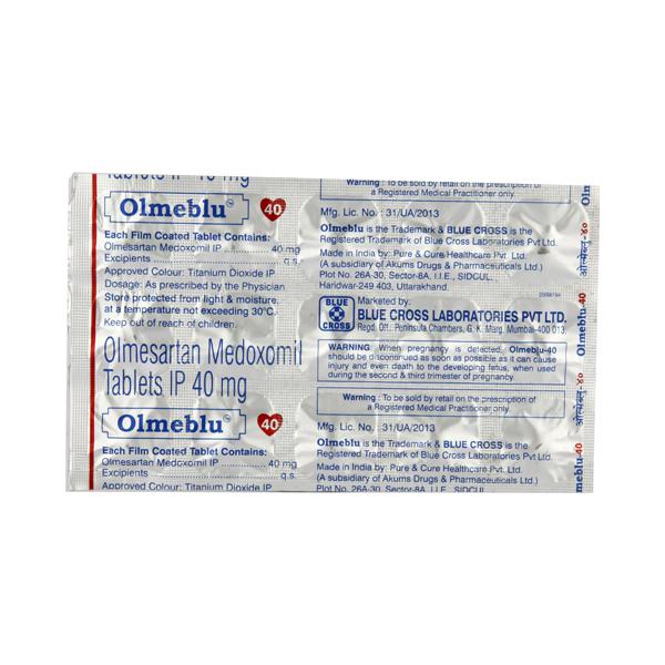 Olmeblu 40 Tablet 15's