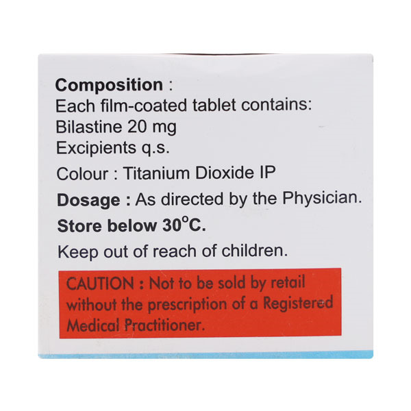 Bilast 20mg Tablet 10's