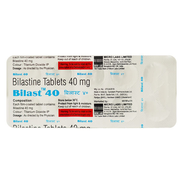 Bilast 40mg Tablet 10's