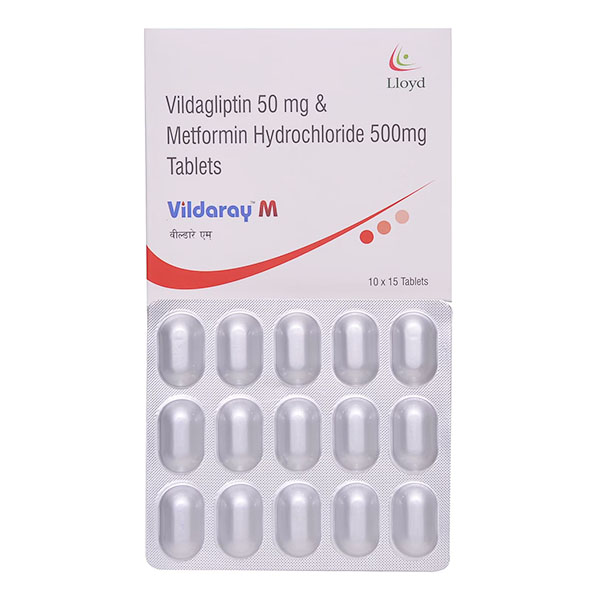 Vildaray M 500mg/50mg Tablet 15's