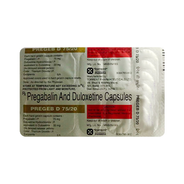 Pregaba-D 75/20 Capsule DR 10's