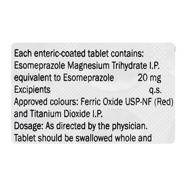 Neksium 20mg Tablet 15's