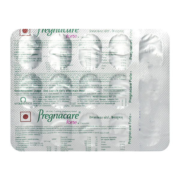 Pregnacare Forte Plus Capsule 15's