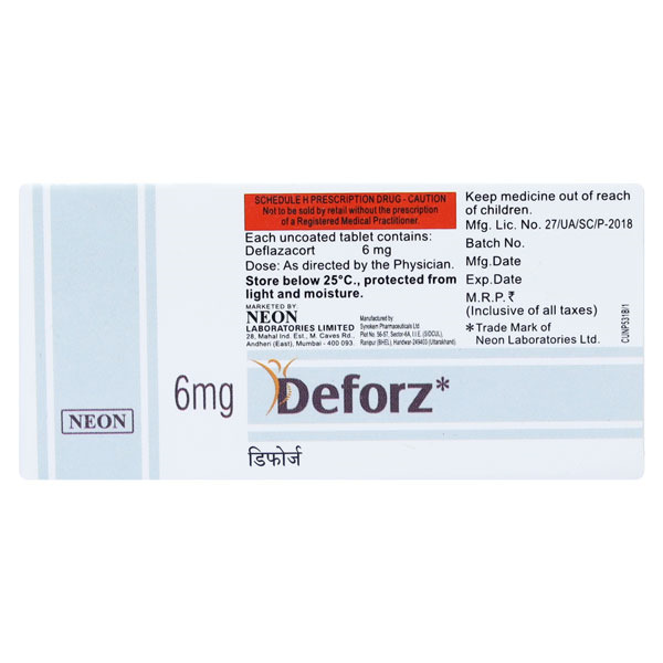 Deforz 6mg Tablet 10's