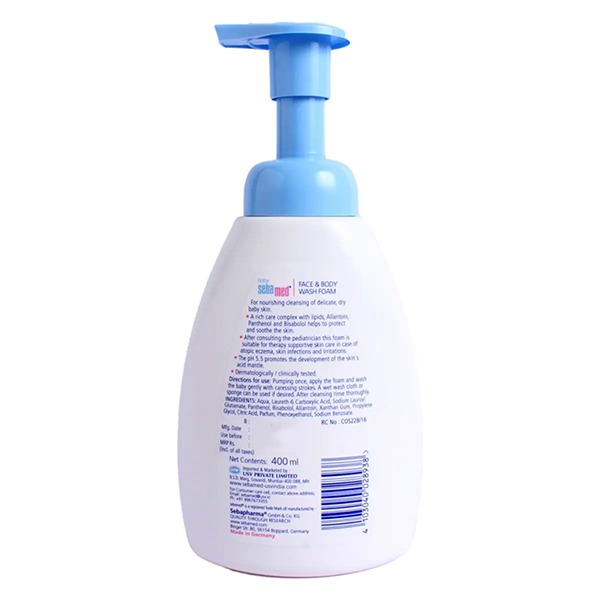 Sebamed Baby Face & Body Wash Foam 400ml